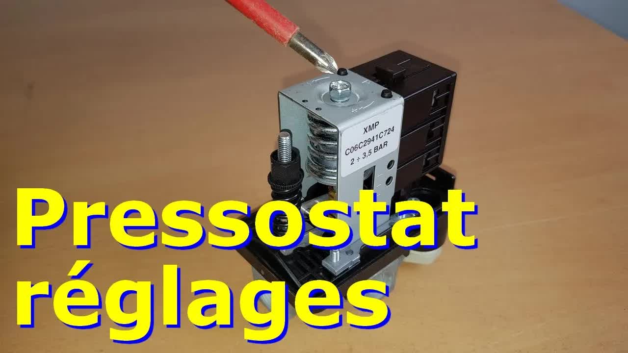 Pressostat - réglages pression maxi et mini - comment choisir